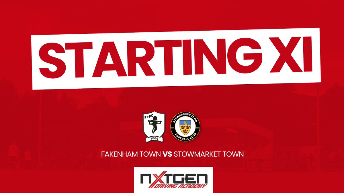 FAKENHAM TOWN: Burwood Malenguka Bonner Sturman Wright Mayhew Robinson Heman-Mason Watts (C) Henman Flack; SUBS: McIntyre Billing Younger Banda Person