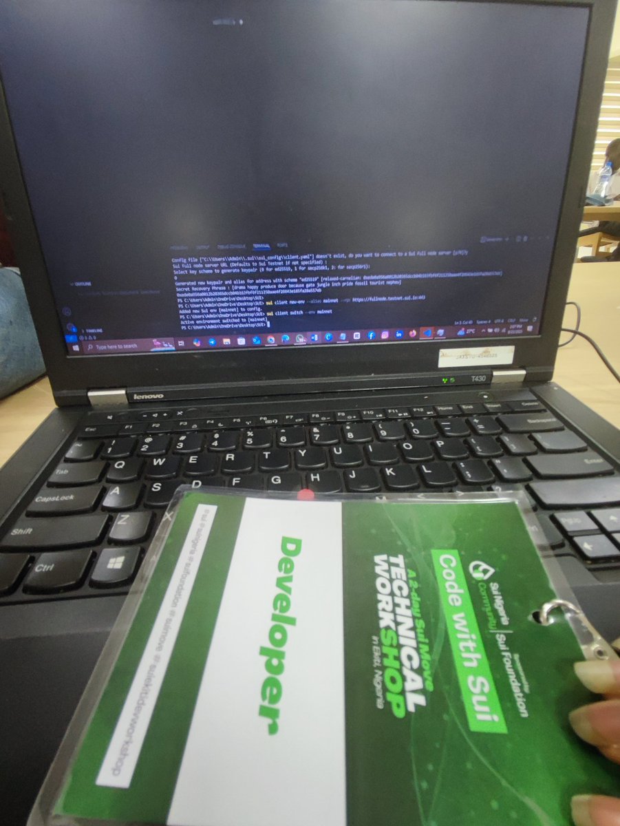 afolabilanlord's tweet photo. Developing with @SuiNetworkNG and @minting_ruru thanks boss.
#suiekiti
#codewithsuimove
@SuiFamOfficial
@Suifoundation
@JoshuaOrhue_
@Rainbowsdotsui
@BrainBash
@heis_unclesam https://t.co/ZFyhnPm7kO