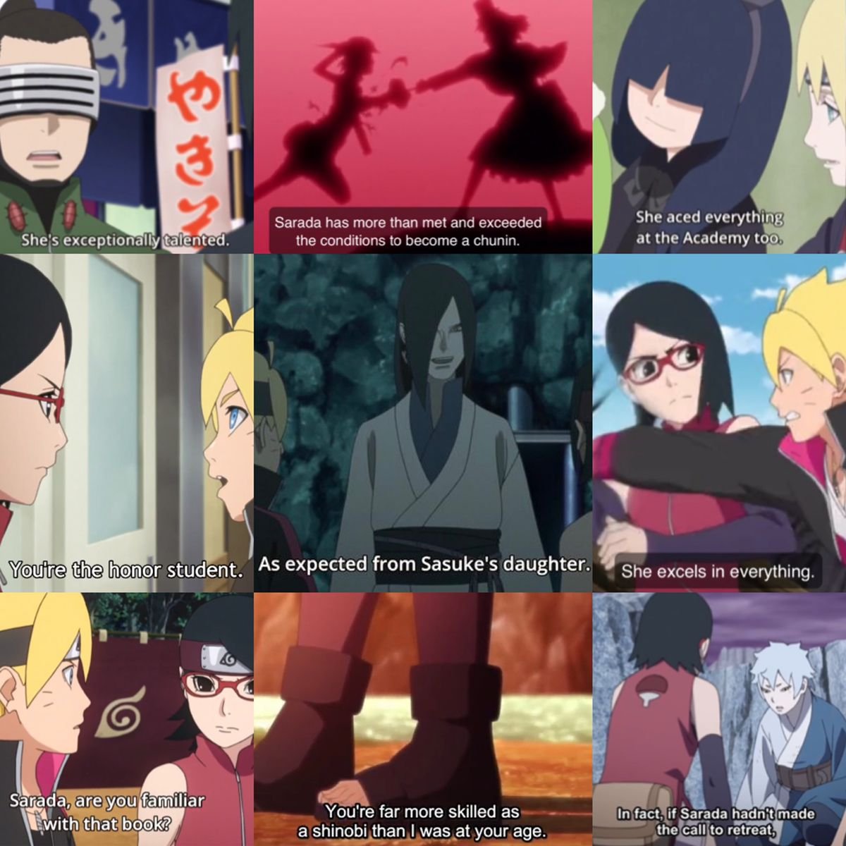 affiliate7876's tweet photo. So no, Sarada isn’t “just about Boruto.”
She’s a shinobi, a leader, and the only one in the new gen openly carrying the Hokage dream.
If anything, her love + loyalty make her stronger. Y’all just can’t handle a female character having depth AND feelings. https://t.co/8GVaIV7lzz