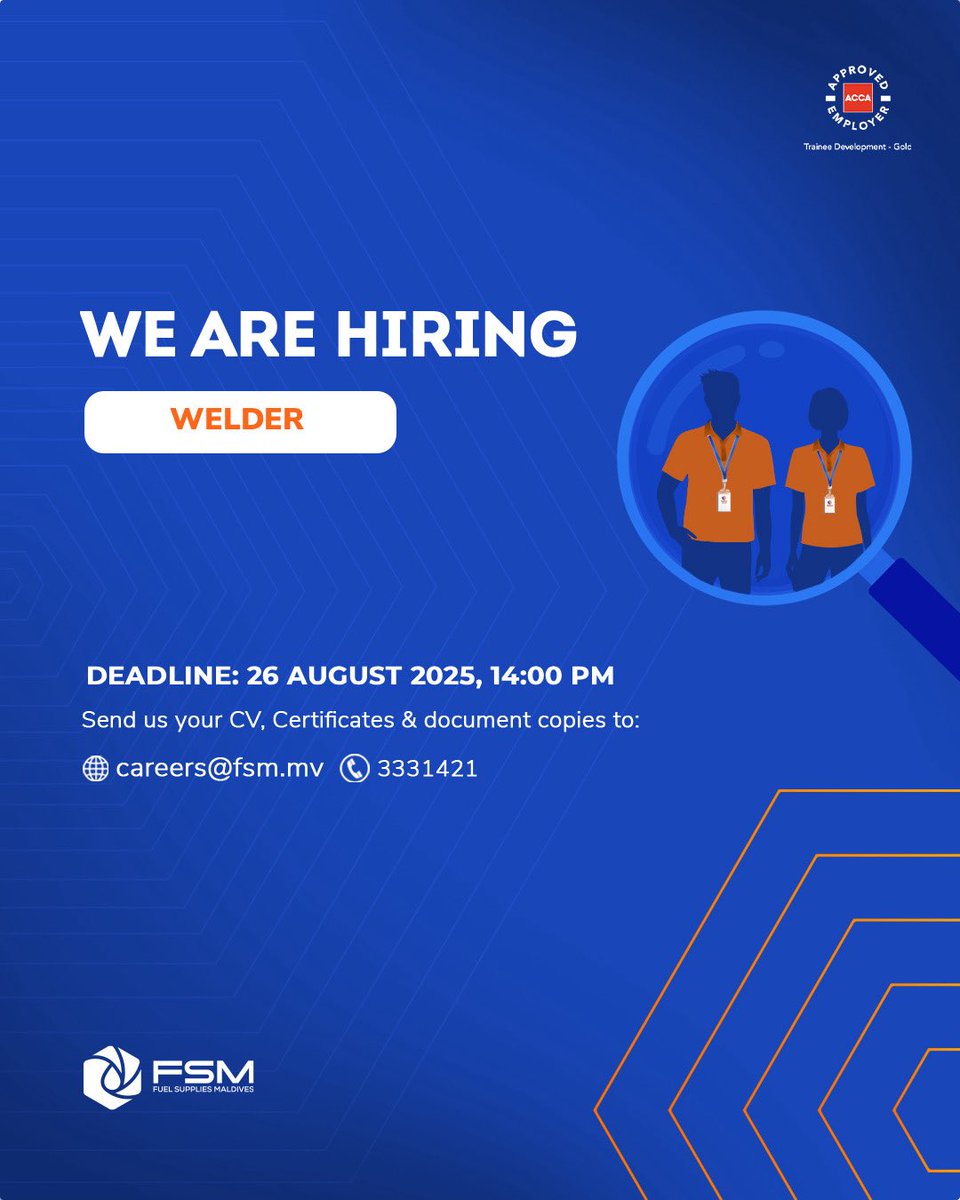 Here’s your chance to be a part of Team FSM!

Please check out the link below for more details!
gazette.gov.mv/iulaan/356729