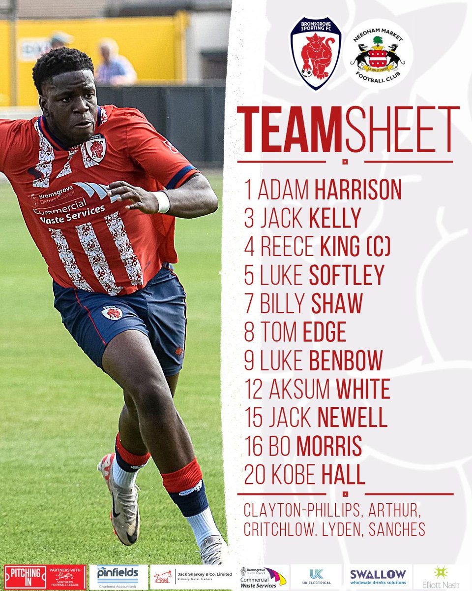 🔢 LINE-UP: Here's how we look for today's league encounter...

©️ <a href="/reeceking08/">Reece</a> returns from his suspension

🪓 <a href="/Aksumwhite/">Aksum white</a> returns to the starting XI

🇦🇺 Lyden makes the bench after an injury lay-off

#BRONEE