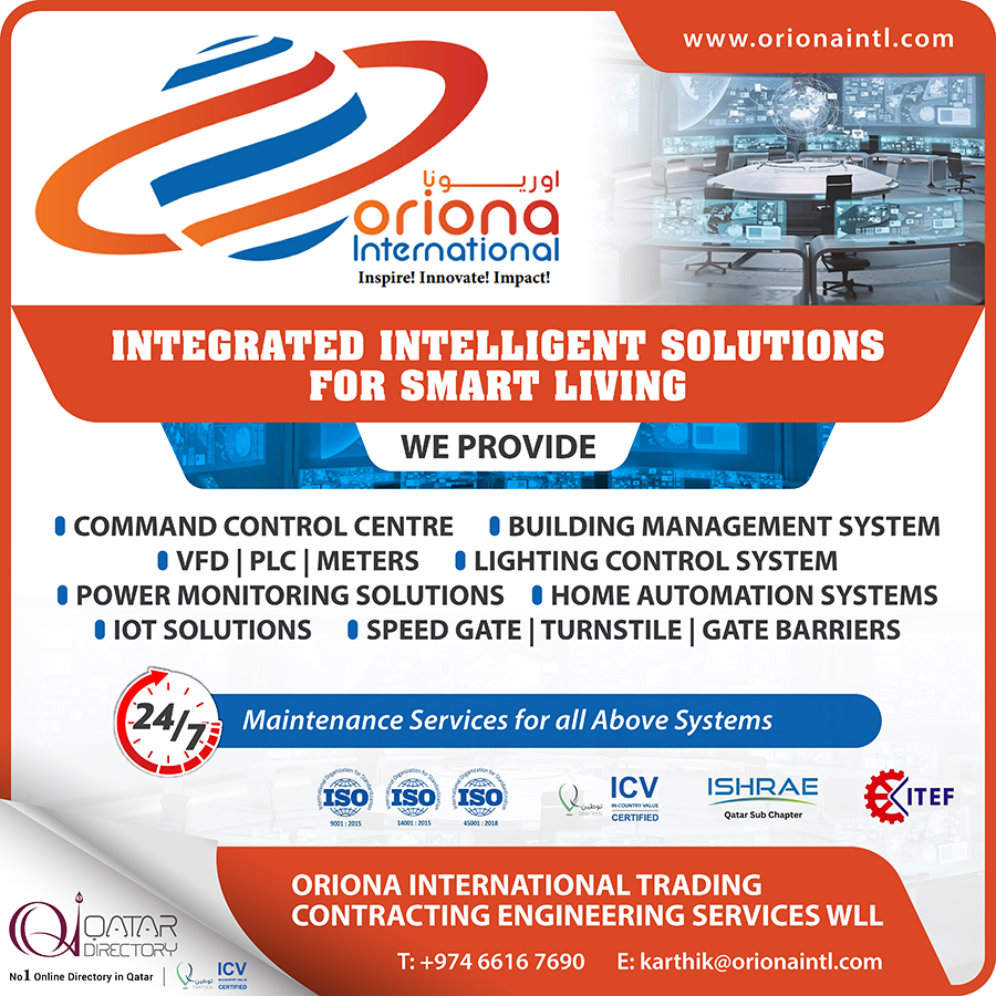 qoagd_rom's tweet image. ORIONA INTERNATIONAL TRADING CONTRACTING ENGINEERING SERVICES WLL qataroilandgasdirectory.com/company/oriona… #qataroilandgasdirectory #orionainternationaltradingcontractingengineeringserviceswll #buildingmanagementsystems #maintenancecontractorsservices #watermeters #homeautomation #iotsolutions