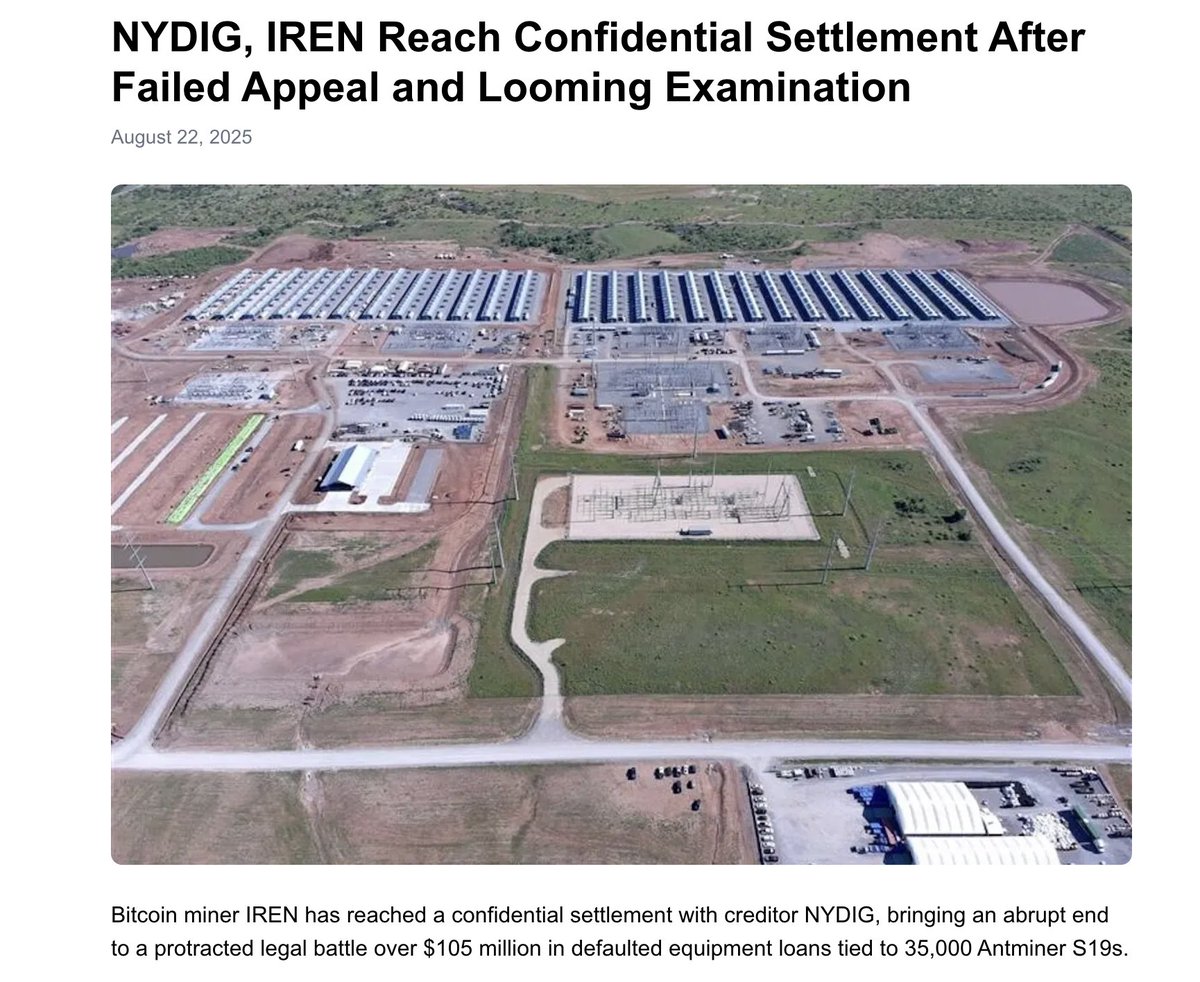 litigious_dulce's tweet image. $IREN ’s upcoming earnings are less about past events and more about future growth. Recent developments point to a miner-turned-infrastructure operator that is deliberately clearing the runway for large colocation and cloud wins—and doing so on a timeline that aligns with…