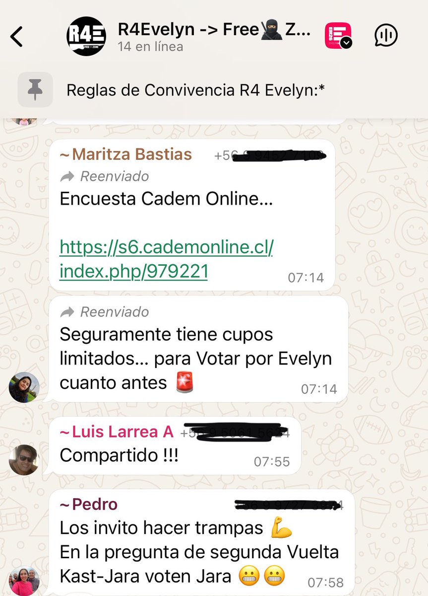 DRESTRUM__Pl's tweet image. 🔴 AHORA | Votantes de Evelyn Matthei llaman a hacer trampa en encuesta Cadem: “en la pregunta de segunda vuelta Kast - Jara, voten Jara” ☠️