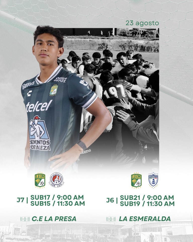 ¡Actividad en todas nuestras categorías inferiores! 

Hoy será un día de mucho fútbol para nuestras #Subs 🫡 

#SerFieraEsUnOrgullo 🦁