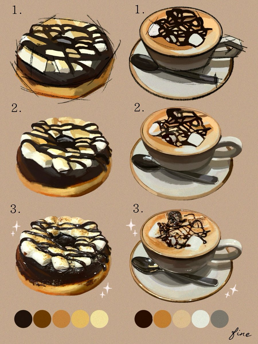 fine_9725's tweet photo. ✨🍩ꜰʀᴏᴍ ʀᴏᴜɢʜ ꜱᴋᴇᴛᴄʜ ᴛᴏ ꜰɪɴᴀʟ☕️✨ https://t.co/MuUGRT4s8d