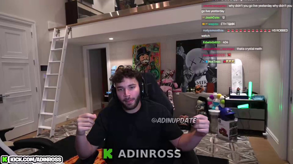 Adin Ross's Ethereum sale at market bottom