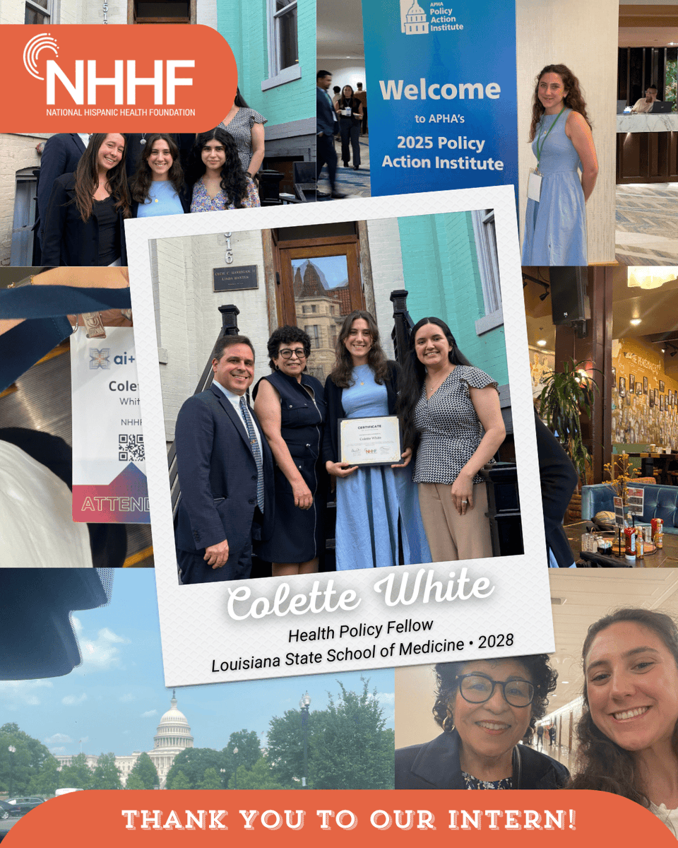The_NHHF's tweet image. Over the past months, our incredible interns have contributed their talent and passion to advancing NHHF’s mission. From supporting our programs to developing policy memorandums, their impact will be felt far beyond the summer.
#PublicHealth #InternshipProgram #Leaders