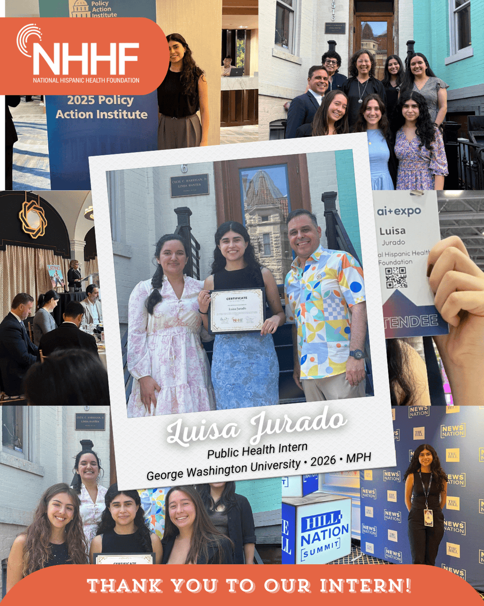 The_NHHF's tweet image. Over the past months, our incredible interns have contributed their talent and passion to advancing NHHF’s mission. From supporting our programs to developing policy memorandums, their impact will be felt far beyond the summer.
#PublicHealth #InternshipProgram #Leaders