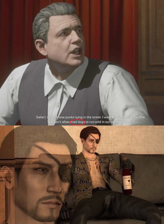 Started Mafia and it didn't take long for the Yakuza brainrot to kick in