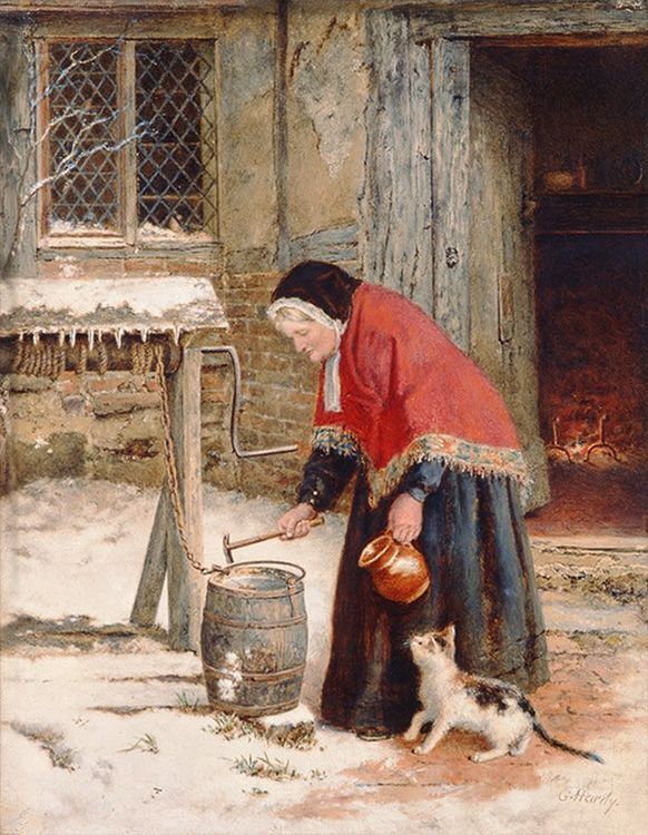 George Hardy. A Winter's Morning
#paintings #art