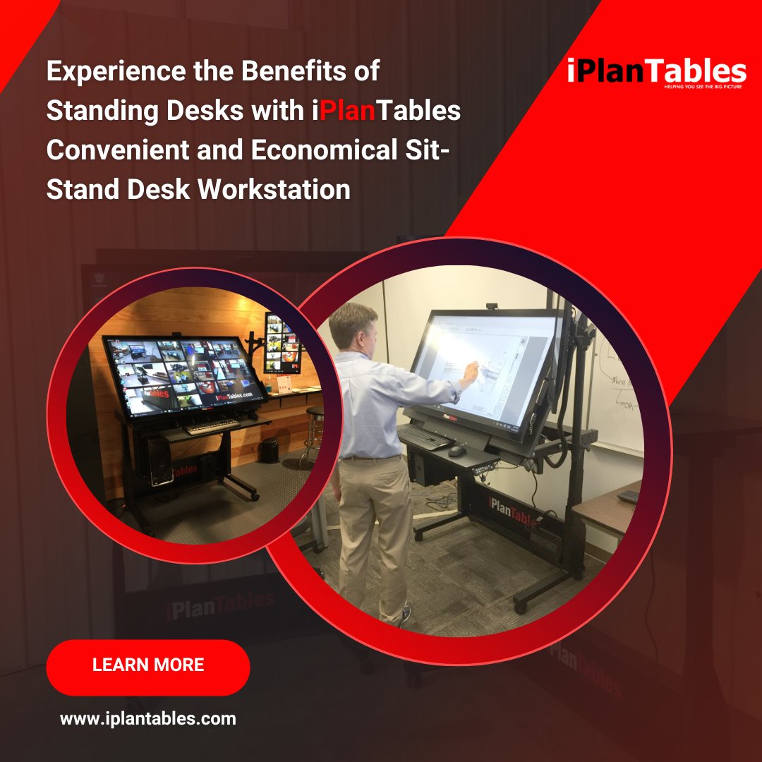 The iPlanTables Sit-Stand Desk Workstation is a convenient and economical way to add sit-stand capabilities to any work area.

hubs.li/Q03Bhl4g0

#iplantables #touchscreenmonitor #USA #BlueBeam #Procore #multitouchscreen #largetouchscreen #touchscreen #Monitors