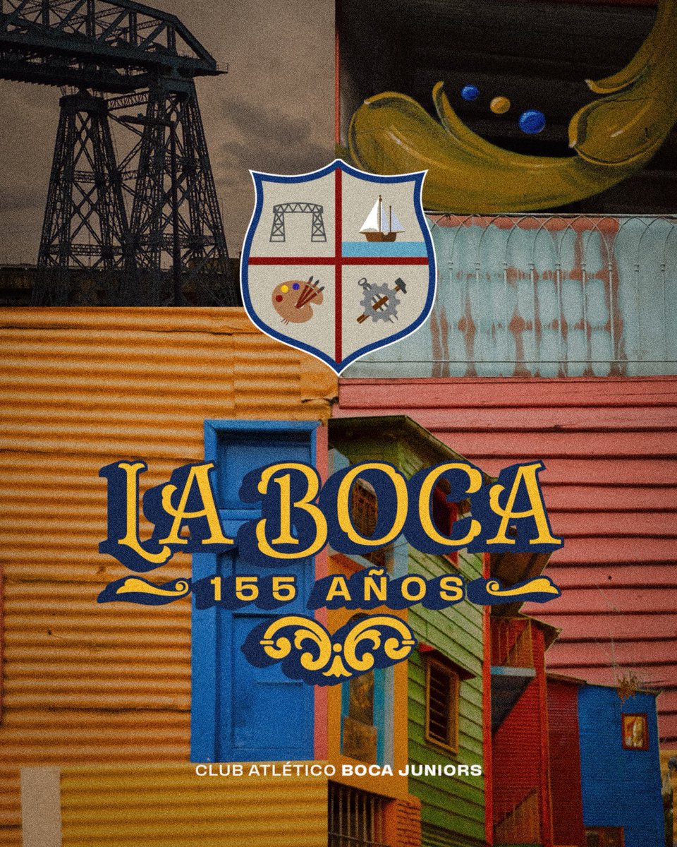 ¡Felices 155 años para el barrio más hermoso del mundo! 🎨⚓️🍕💙💛💙