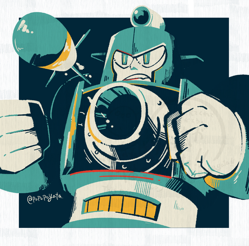 popopoyata's tweet image. ⚓
#本家ロックマン版深夜の真剣お絵描き60分一本勝負