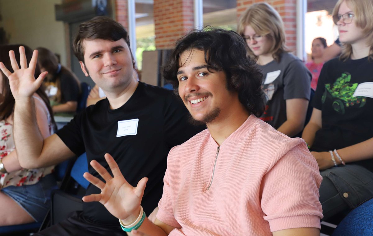 SJRState's tweet image. Orientation ✅ The newest Florida School of the Arts students are ready to let their creativity shine this year!

#SJRState #FallSemester #FloridaSchoolOfTheArts #Orientation