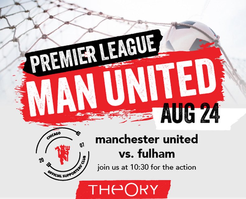 Must win game to get the season going. Join us this Sunday at @theorychicago to support the mighty reds. #mufc #mufchicago