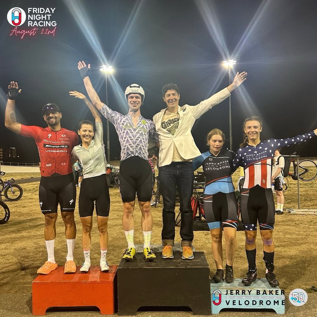 i_heart__bikes's tweet photo. Two men won the mixed (male/female) Madison last night at Jerry Baker Velodrome in Washington.
The winners, Matti Herz and Quin Kennedy, usually race in the men's field. Mr. Kennedy also races in the nonbinary field, so I guess he was the "female" of his team?🤷♀️ https://t.co/iDt9jhRH9X