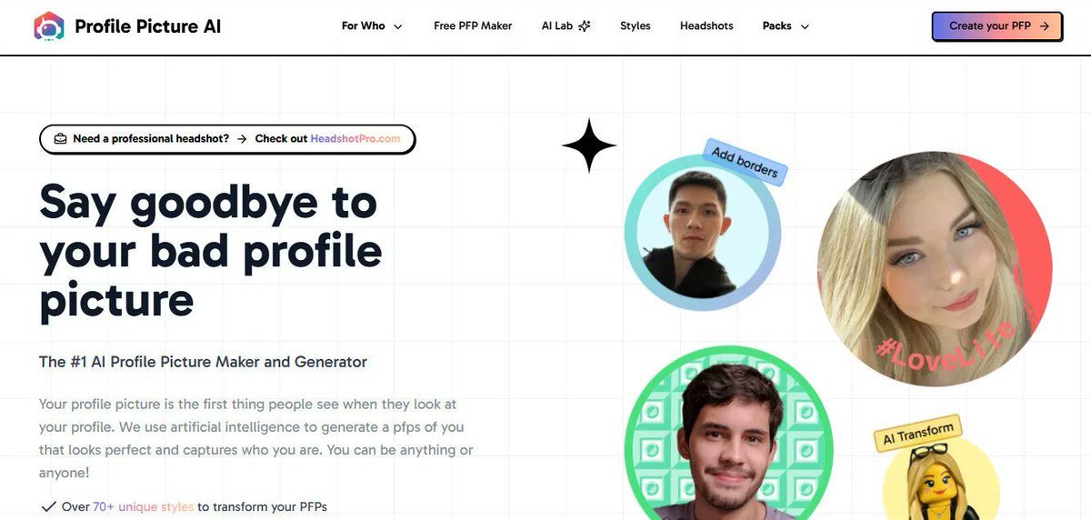 bestfreeaitools's tweet image. ProfilePicture AI Transform Your Online Identity with Stunning AI-Generated Headshots
First impressions matter—and online, your profile picture is the handsha...
bestfreeaitools.io/ai-tools/profi…
#PortraitGenerators #Imageediting #Imagegenerators