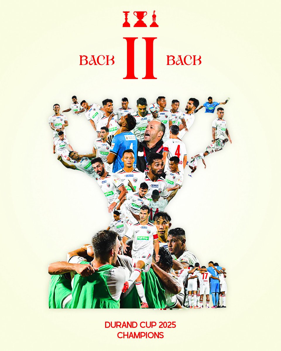 Etched in the history books! 🏆📖
The first team to defend their title since 1991!

#StrongerAsOne #8States1United #134thEditionofIndianOilDurandCup