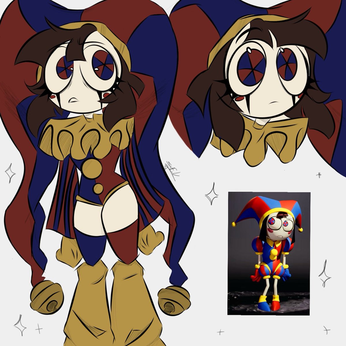 xsofvx's tweet image. My Pomni redesign remake 𖤐! 
#TheAmazingDigitalCircus #Pomni #Pomnifanart #redesign