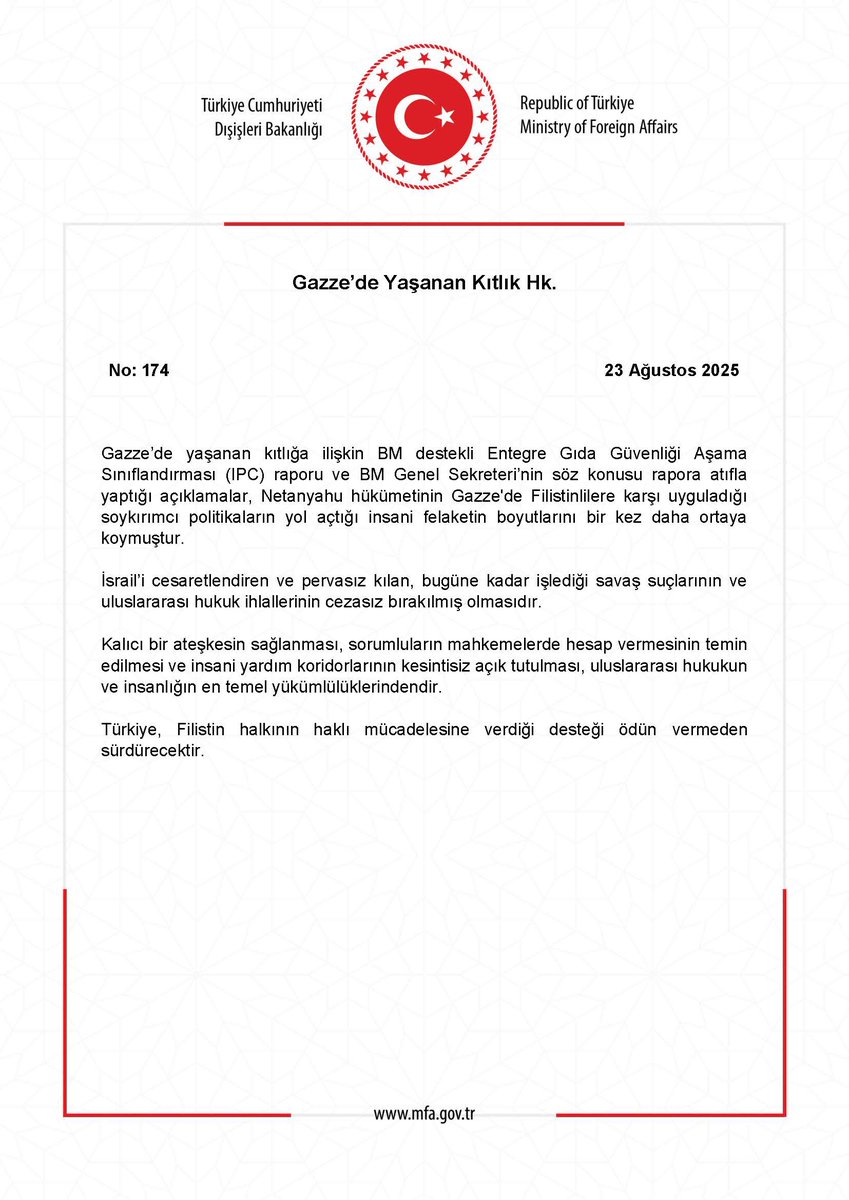 T.C. Dışişleri Bakanlığı (@tc_disisleri) on Twitter photo Gazze’de Yaşanan Kıtlık Hk. mfa.gov.tr/no_-174_-gazze… Gazze’de Yaşanan Kıtlık Hk. mfa.gov.tr/no_-174_-gazze…