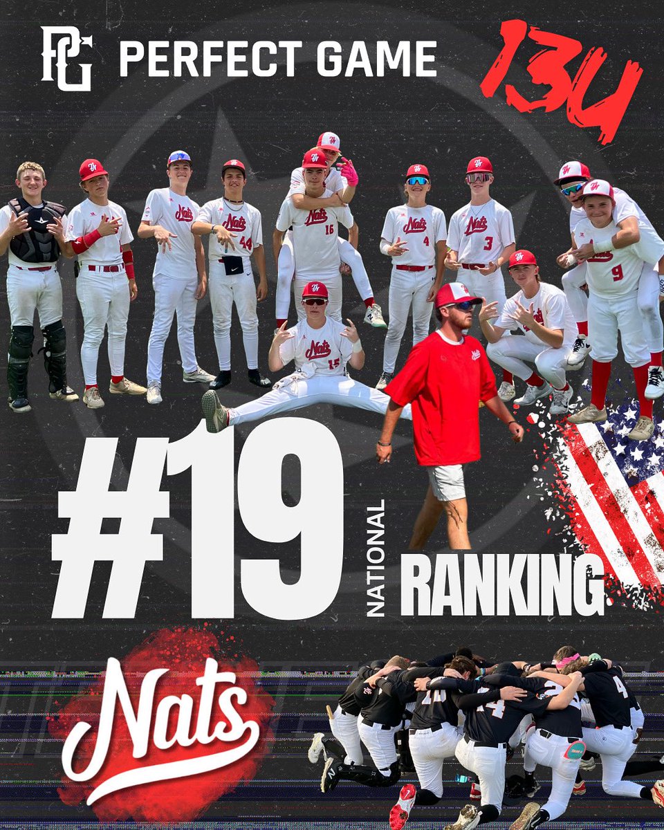 Shoutout to our NATS 13U National team for being recognized by <a href="/PerfectGameUSA/">Perfect Game USA</a> as one of the ‘Top 20’ teams in America in their End of Year rankings‼️ 

The 2024/2025 season was one heckuva ride for Coach Duke &amp; the boys. 👏 

#TNkids | #NATSvibes