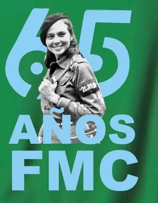 #MujeresEnRevolución recibimos felicitaciones de quien ha sido parte de estos 65 años de trabajo en defensa de los derechos de las mujeres. ¡Gracias Comandante Machado! por sus reflexiones siempre oportunas. #LaLuchaNoHaCesado  #FMC65