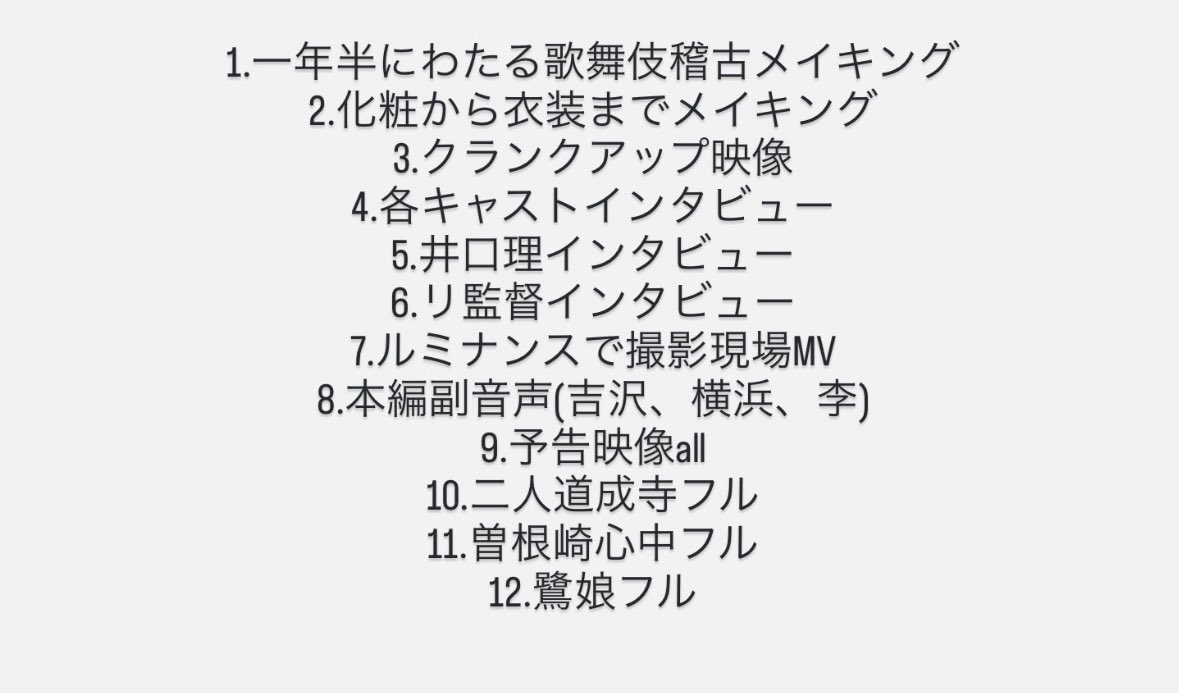 2525mama's tweet photo. わし、この前真剣に国宝のBlu-rayが出た時の特典考えたから見て欲しい。
3万でどう？買うで。

#国宝 https://t.co/mC1I0G5HAk
