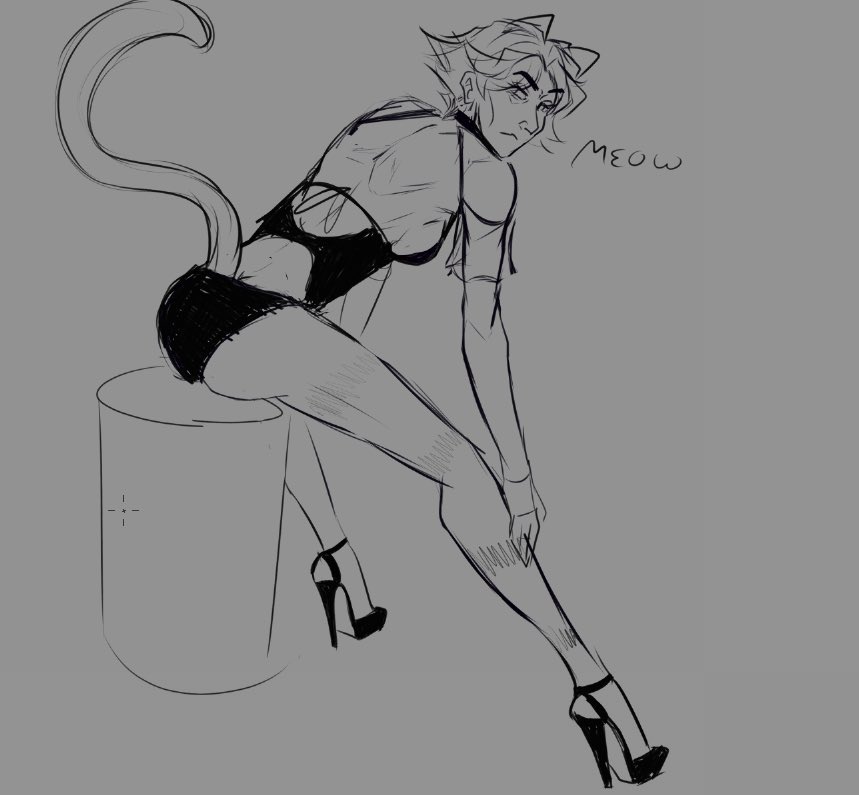 Ended up not liking this sketch much but in honour of bikini viktor I will share him