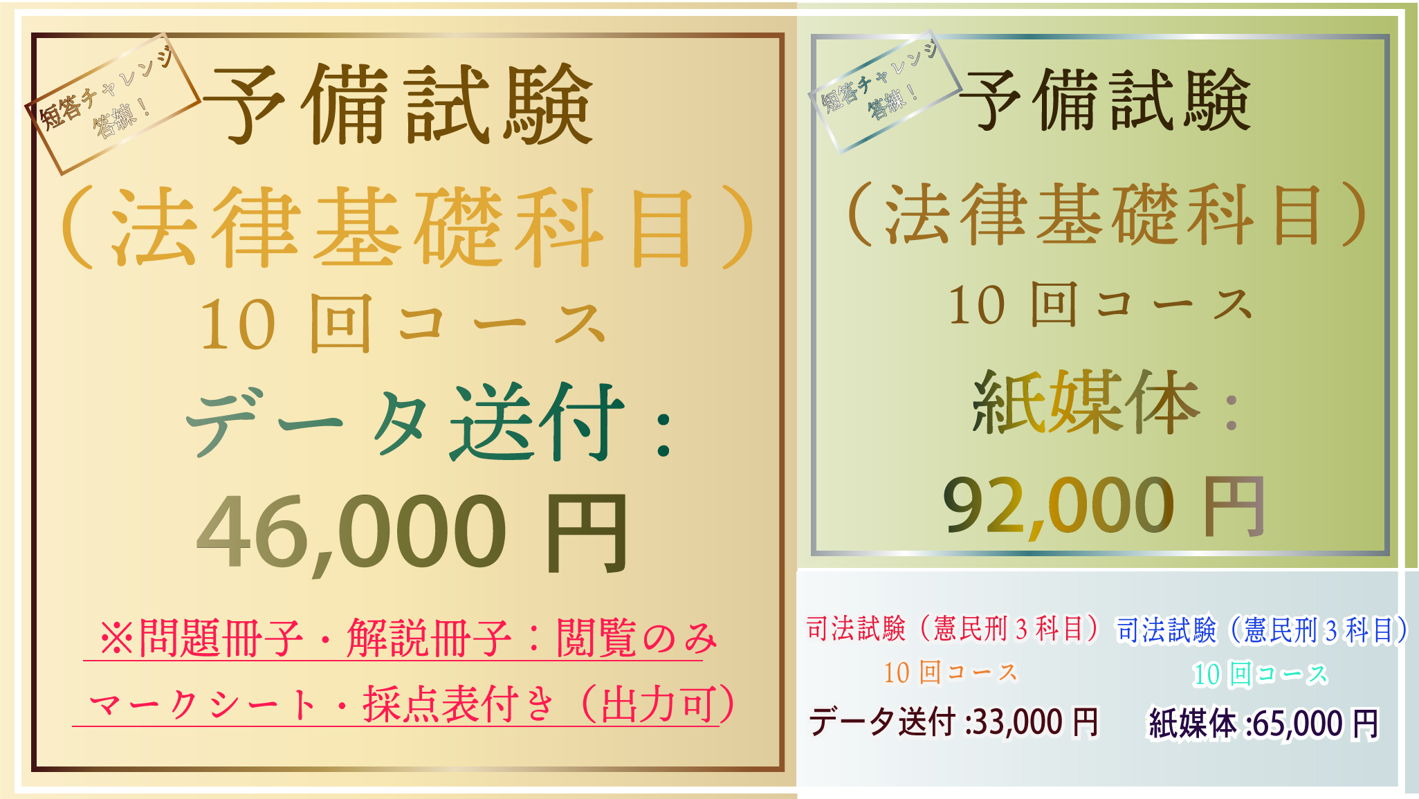 スクール東京＠令和7年（2025年）司法試験・予備試験 短答