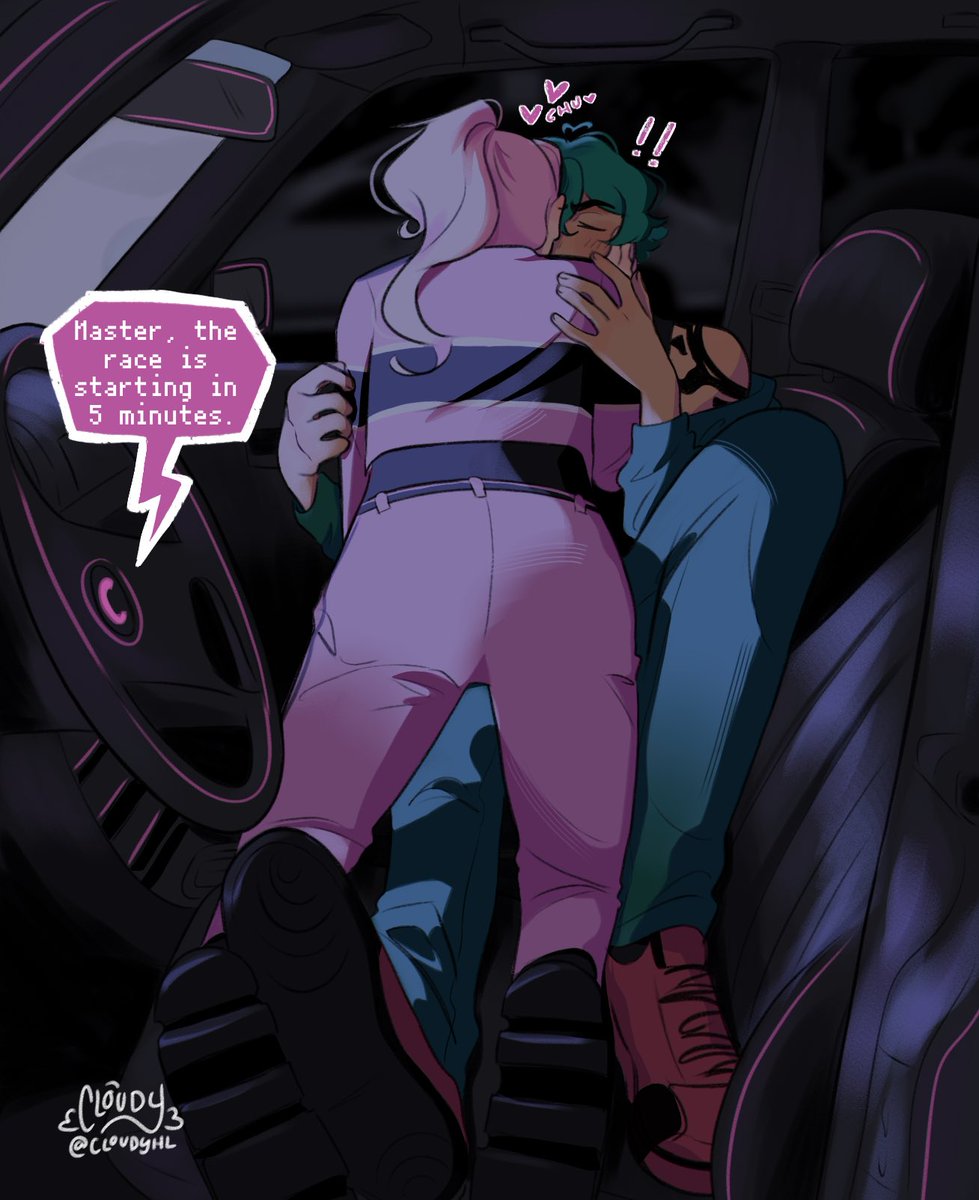 hey so those racing outfits amirite #matchablossom #sk8theinfinity