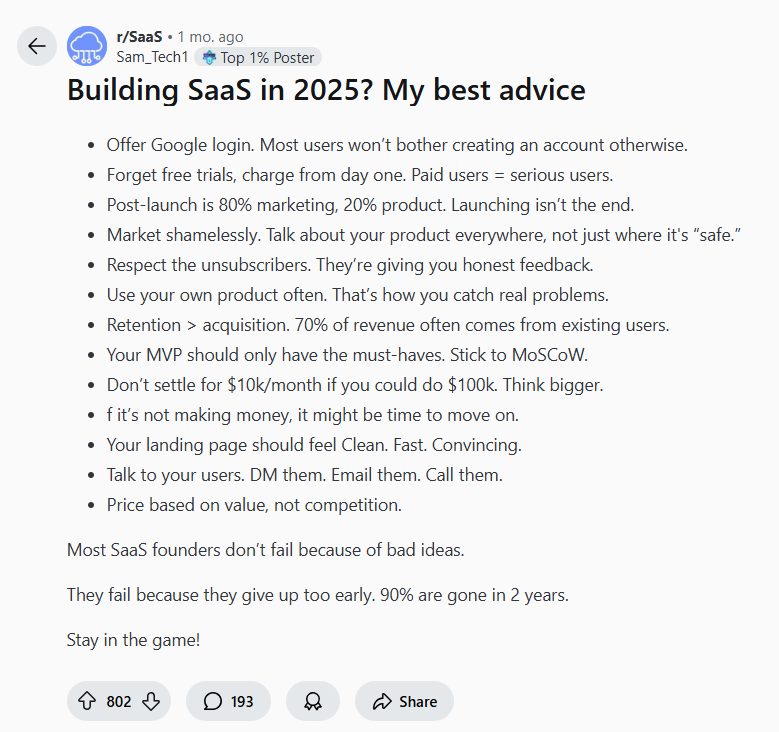 ankit_saas's tweet photo. things you need to hear before launching SaaS in 2025: https://t.co/msm0lbxPHR