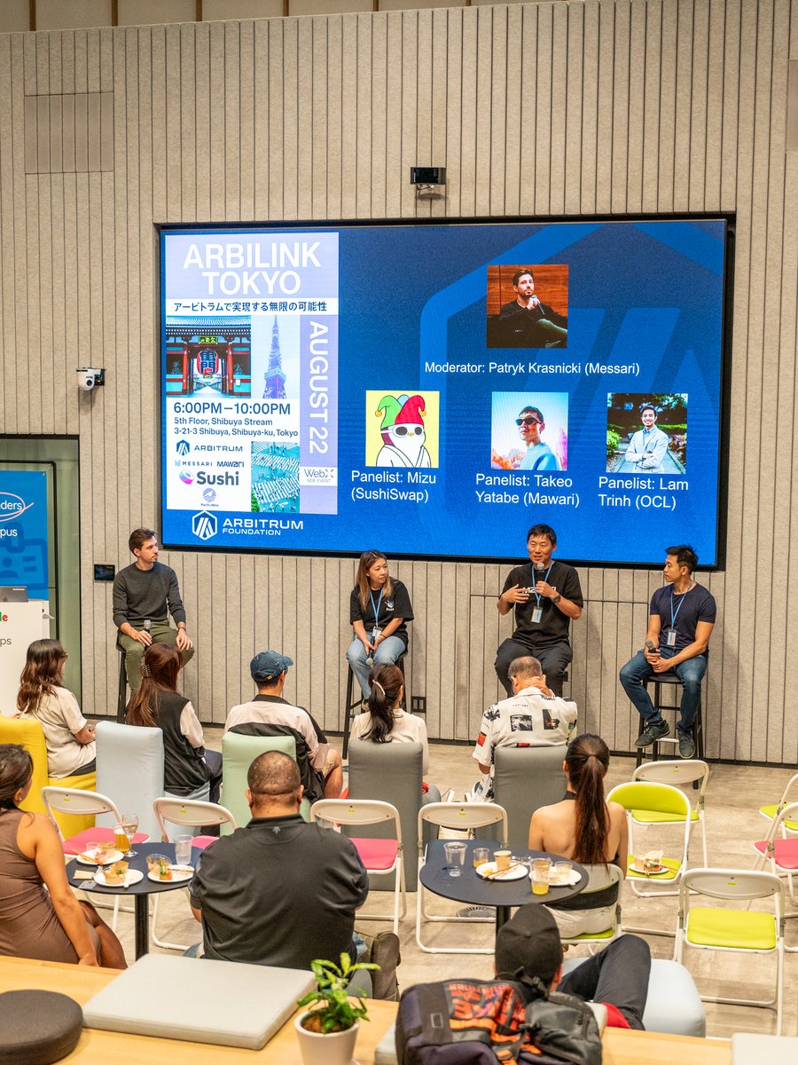 Mawari (@mawarixr) on Twitter photo Building the immersive internet requires global collaboration.
We joined an excellent panel at <a href="/arbitrum/">Arbitrum</a>'s Arbilink Tokyo alongside <a href="/aprilflying/">Mizu みず</a> from @sushiswap, Patryk Krasnicki from <a href="/MessariCrypto/">Messari</a>, and <a href="/LamWeb3/">Lam</a> from <a href="/OffchainLabs/">Offchain Labs</a>
This is a statement that Mawari is shaping the Building the immersive internet requires global collaboration.
We joined an excellent panel at <a href="/arbitrum/">Arbitrum</a>'s Arbilink Tokyo alongside <a href="/aprilflying/">Mizu みず</a> from @sushiswap, Patryk Krasnicki from <a href="/MessariCrypto/">Messari</a>, and <a href="/LamWeb3/">Lam</a> from <a href="/OffchainLabs/">Offchain Labs</a>
This is a statement that Mawari is shaping the