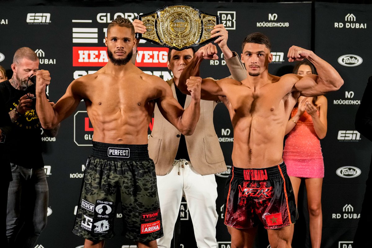GLORY WW World Title Fight! 🏆

👑🇳🇱 Chico Kwasi (44-5-2, 23 KO)
🇫🇷🇲🇦 Mehdi Ait El Hadj (35-4-2, 8 KO)

🔝 If Kwasi wins, he will break the record for most consecutive defenses in GLORY WW history.

🆕 If Mehdi wins, he becomes the first 🇫🇷 champ in GLORY since Cedric Doumble.