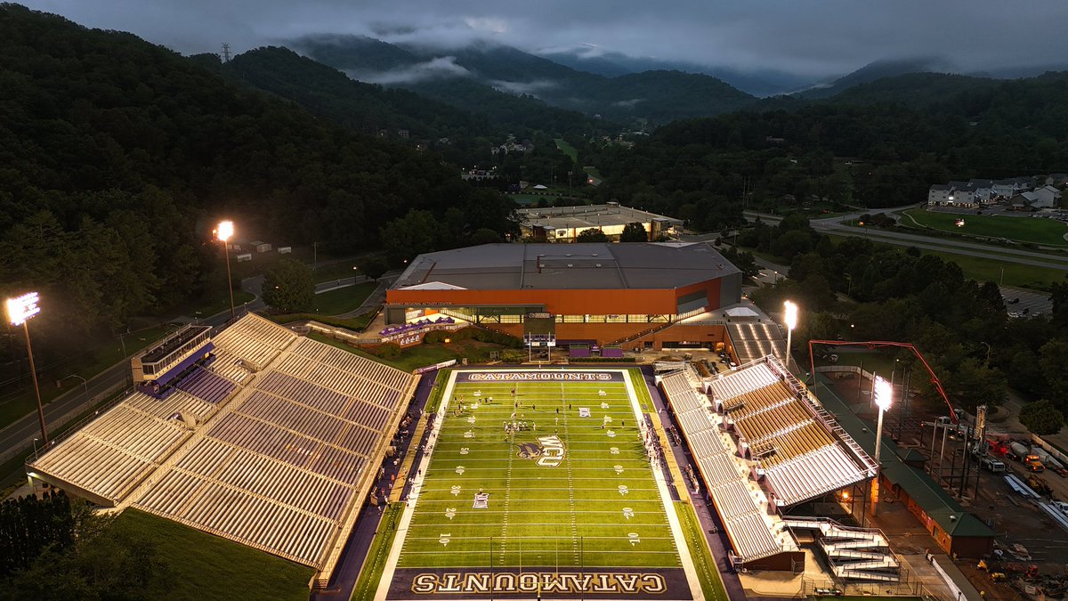 What a view!!!  our thanks to WCU Football Video for this early morning shot!!!  #IdRatherBeInCullowhee