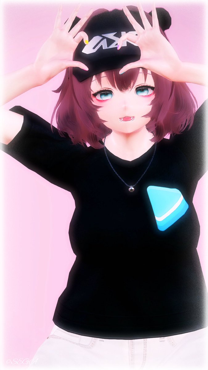 一応ハートポーズです🫶🏻︎💕︎︎😂
 #pso2ngs
 #PSO2NGS_S︎S 
 #わーにんぐss🐊✨️