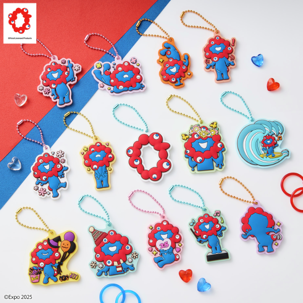 ミャクミャク ぷっくり ラバマスビスケット🎉 いろんなポーズの