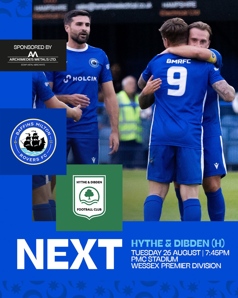 Baffins Milton Rovers FC (@bmrfc) on Twitter photo Onwards, as one π
ποΈ Back at our place on Tuesday for the visit of <a href="/HytheDibdenFC/">Hythe & Dibden FC π’βͺοΈ</a> Onwards, as one π
ποΈ Back at our place on Tuesday for the visit of <a href="/HytheDibdenFC/">Hythe & Dibden FC π’βͺοΈ</a>