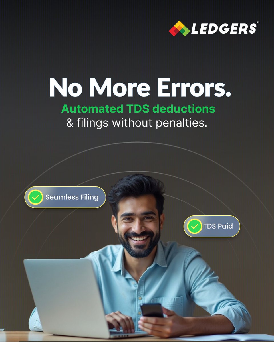 TDS filing isn’t just about numbers—it’s about trust and compliance. That’s why LEDGERS automates the entire TDS process, ensuring accuracy, timeliness, and complete peace of mind. 

Get started today at ledgers.cloud. Contact us for more information.

#LEDGERS #TDS