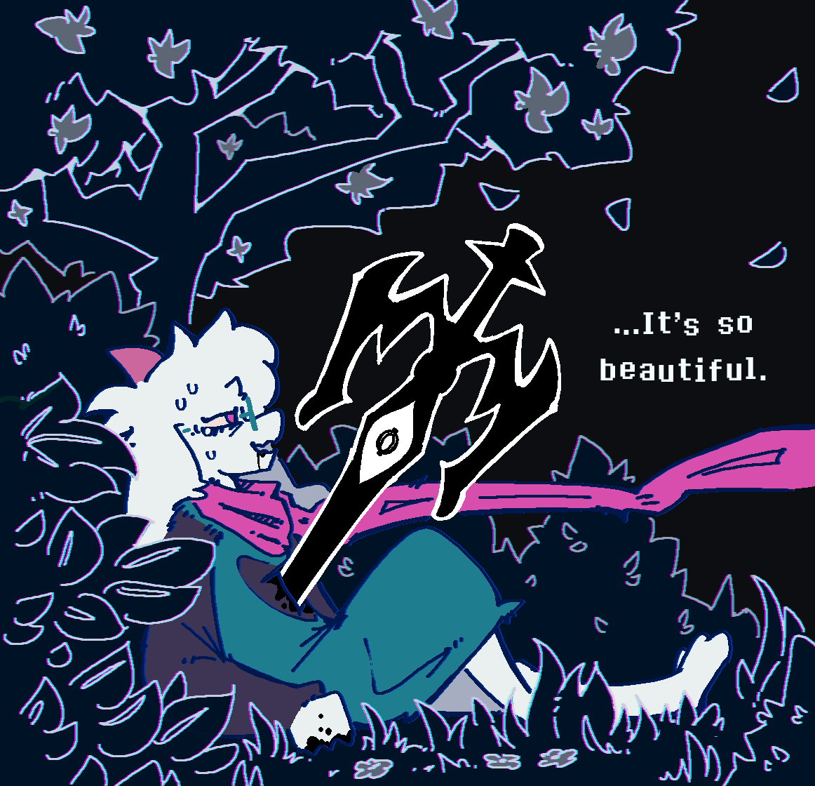qwizibolovesyou's tweet photo. Ralsei gets to see the stars... #DELTARUNE https://t.co/gGDBZpDUYN