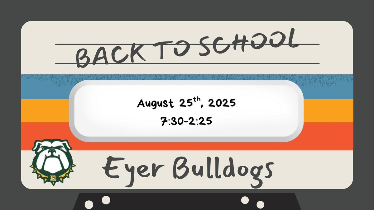 We’re excited to welcome students back to Eyer on Monday! Our staff is dedicated to making Eyer a place where every student can grow academically and socially. Doors open at 7:15 AM, and classes begin at 7:30 AM—we can’t wait to see everyone then! #OneEyer #EastPennPROUD