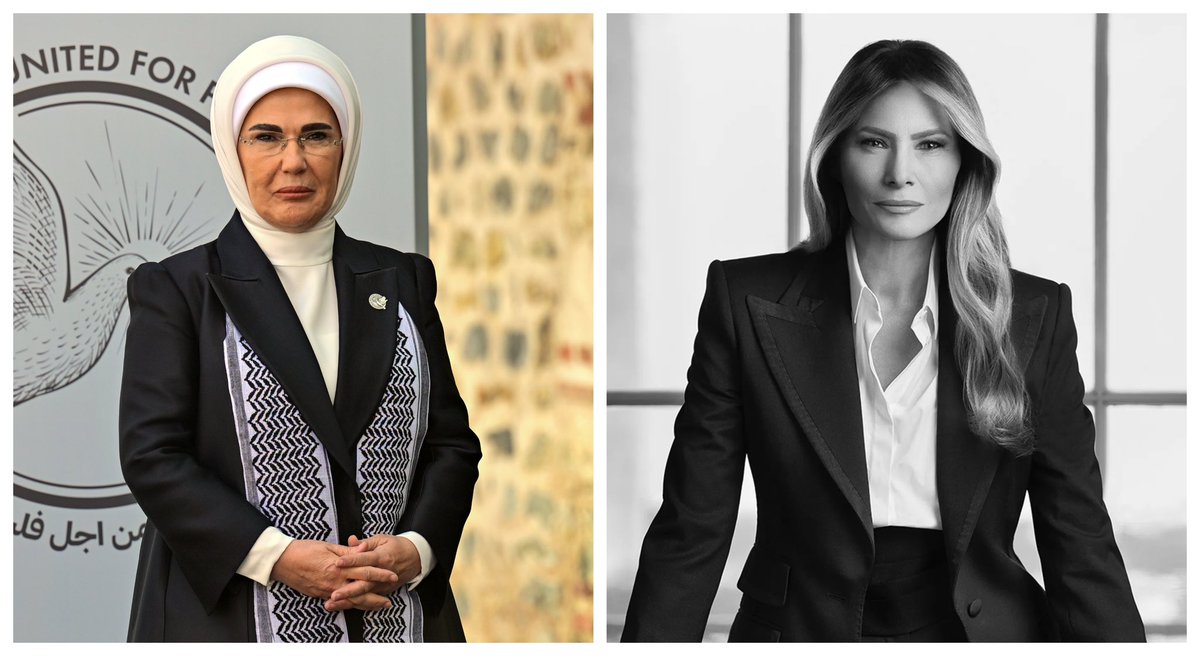 Letter from Emine Erdogan to Melania Trump on the humanitarian crisis in Gaza: “Indeed, it is time" 
aa.com.tr/en/americas/le…