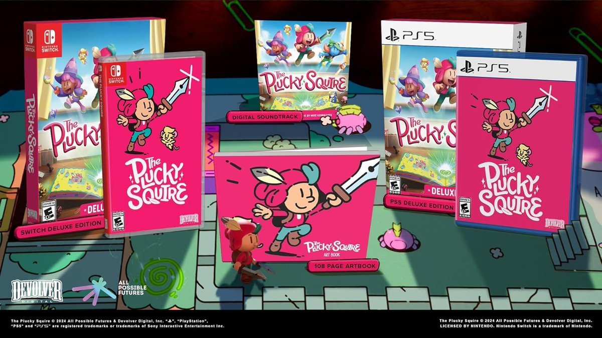 Wario64's tweet image. The Plucky Squire (Switch/PS5) is $19.99 on Amazon amzn.to/41miksK
Deluxe $29.99 amzn.to/3IXbYcW

Best Buy buff.ly/BJhzy5t 

$11.99 US PS+ buff.ly/Nuj8iSm 
$19.49 XBL buff.ly/PRE4N0t 
(Steam) $14.99 Humble buff.ly/kPkq5FG #ad 

also…