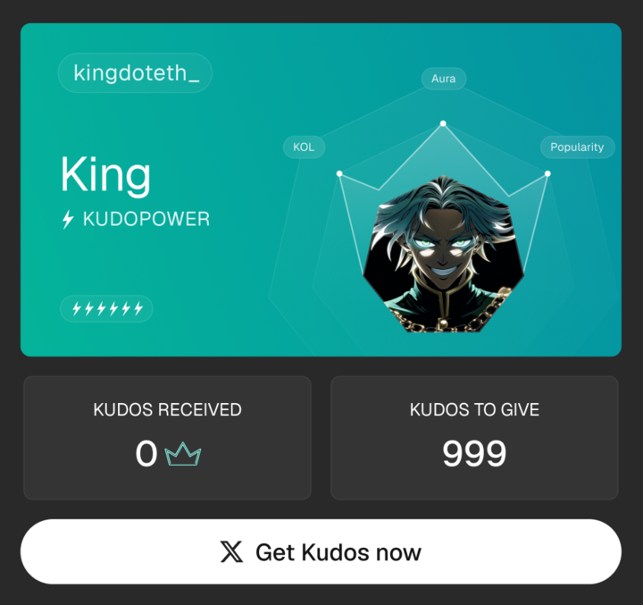 kingdoteth_'s tweet photo. I have 999 Kudos to give

QRT with your kudoswap profile and I'll boost you 👇 https://t.co/mGg4qZyTeP