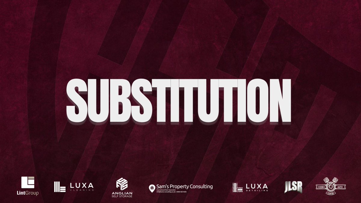 75' - Iheakur comes on the A.King

[CSM 🔴 0-2 ⚪ PET]

#CSM #TogetherThroughFootball
#NonLeague #MatchdayLive