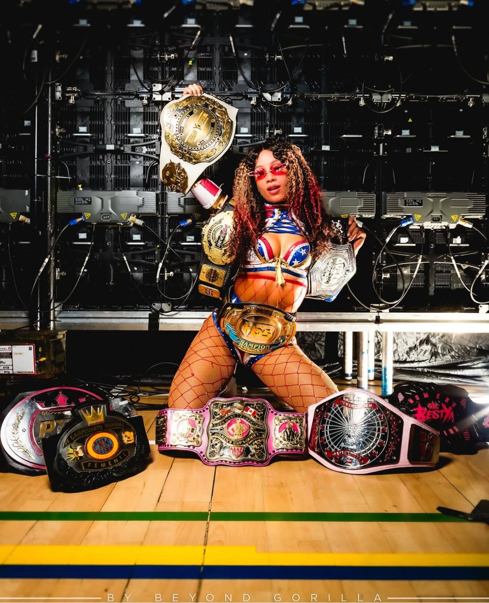 All Elite Wrestling (@aew) on Twitter photo No days off for <a href="/MercedesVarnado/">Mercedes Moné Varnado</a>!
She's officially won her NINTH concurrent title, becoming the Discovery Wrestling Scottish Women's Champion! No days off for <a href="/MercedesVarnado/">Mercedes Moné Varnado</a>!
She's officially won her NINTH concurrent title, becoming the Discovery Wrestling Scottish Women's Champion!