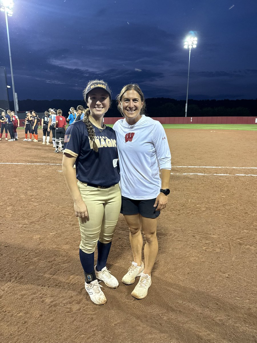 Loved being back in Madison for <a href="/BadgerSoftball/">Wisconsin Softball</a> camp, great weather, great experience. <a href="/dzym6/">Danielle Zymkowitz</a> <a href="/BadgerHealy/">BadgerCoachHealy</a> <a href="/MagicGoldSB/">IN Magic Gold-Green</a> <a href="/IMGZachary09/">Indiana Magic Gold 27/28 - Zachary</a>