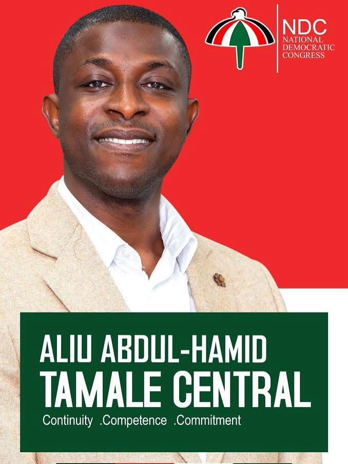 Aliu Abdul-Hamid as MP for Tamale Central 

Meet Aliu AH (PhD Candidate, P.Eng.) — young, visionary, bold and ready to serve. Aliu is the vice chair of NDC Canada Chapter 🇨🇦.

A proud son of Tamale, nephew of the late Hon. Murtala, Aliu is pursuing his PhD in Civil &amp;