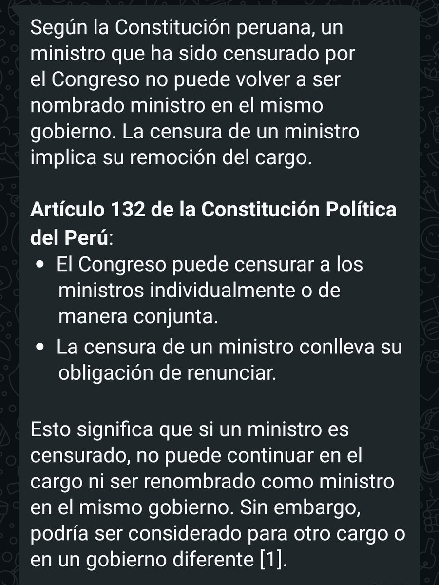 AaronRios90's tweet photo. @Epicentro_TV Dina Boluarte una vez más desacató lo que estipula la Constitución.
El artículo 132 de la Carta Magna y la ley 31350 impiden el nombramiento de un ministro censurado en el mismo periodo presidencial.
Juan Santivañez usurpa el cargo de Ministro de Justicia y Derechos Humanos. https://t.co/ZAPidCET8R