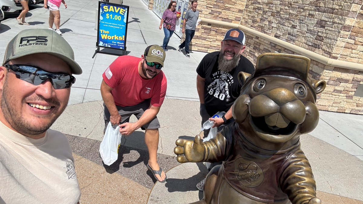 Shawn Herrin (We Like Shooting) (@welikeshooting) on Twitter photo Oh yeah! Had my first Bucees experience. Thanks to Braden and John for forcing me to go. Had a great time. The bathroom stalls are primo.
@langleyoutdoors - <a href="/mcclainjohn/">John McClain</a> - @goals_con - @gunownersofamerica - <a href="/bucees/">Buc-ee's Beaver</a> - Oh yeah! Had my first Bucees experience. Thanks to Braden and John for forcing me to go. Had a great time. The bathroom stalls are primo.
@langleyoutdoors - <a href="/mcclainjohn/">John McClain</a> - @goals_con - @gunownersofamerica - <a href="/bucees/">Buc-ee's Beaver</a> -
